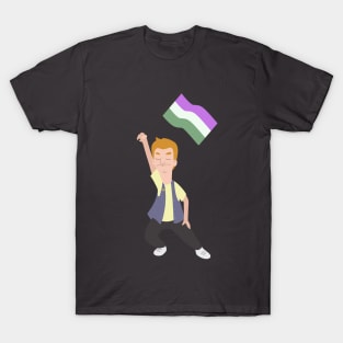 Jimmy Jr. x Genderqueer Flag T-Shirt